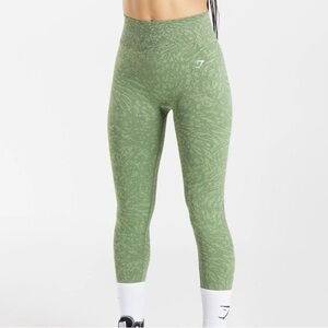 Gymshark Green Patterned Leggings